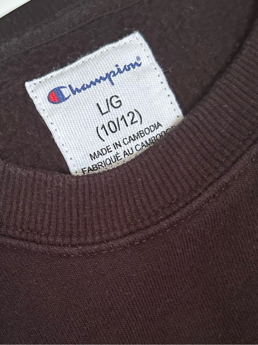 Champion boack Crewneck Sweatshirt with Script Logo - Picture 3 of 3